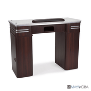 AVON I Manicure Table by Mayakoba with grey marble countertop