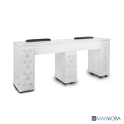 DREXEL Tufted Double Manicure Table