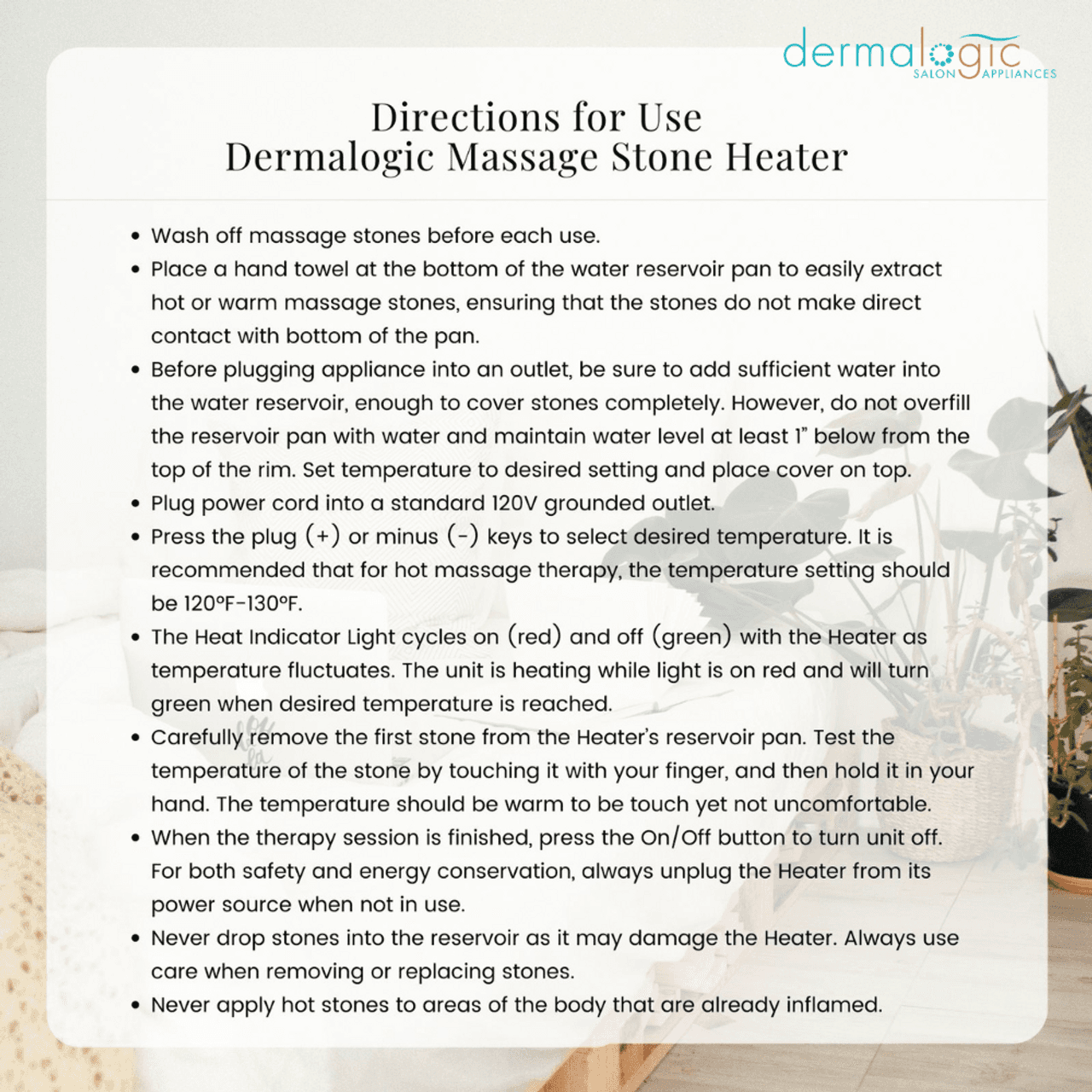 Dermalogic Digital Massage Stone Heater