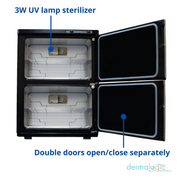 Double-Door Dermalogic Stainless Towel Warmer 40L