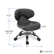 UMI Rolling Nail Technician Stool by Mayakoba (Mani & Pedi)