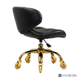 HUGO Pedicure Stool & Manicure Chair (GOLD Casters)