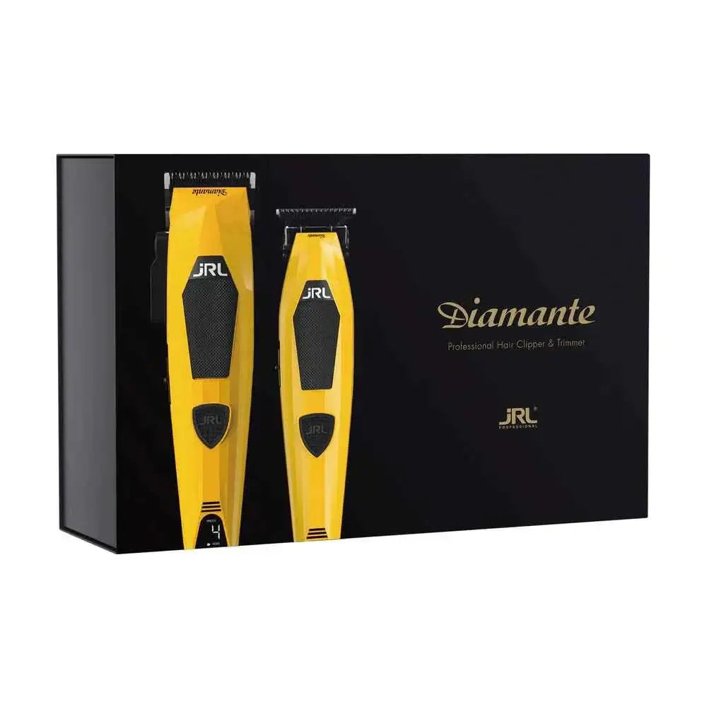 JRL Diamante Clipper & Trimmer Combo Yellow (DI2025Y) - Modern Barber Supply