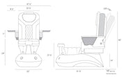 LOTUS II Pedicure Spa w/ FX Chair Top by Mayakoba