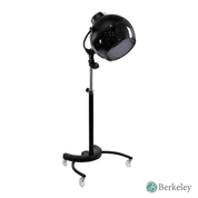 FIO II Free Standing Hood Hair Dryer by Berkeley in black and smoke