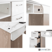SENECA Manicure Table alternate angle view