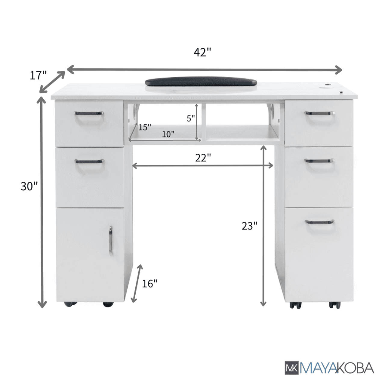 SENECA Manicure Nail Table by Mayakoba