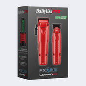 BaBylissPRO Lo-ProFX Matte Red Clipper & Trimmer Combo (FX129MRPK) - Modern Barber Supply