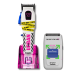 B-Way NEW Urban Shorty Clipper &amp; OFF Shaver White – Professional 2-in-1 Barber Set