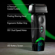 BaBylissPRO x Tomb45 Double-Foil Shaver features - Modern Barber Supply