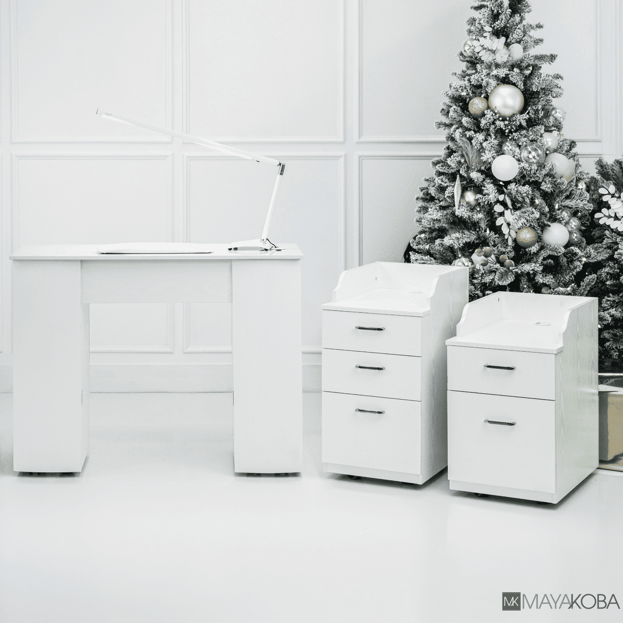 AVIGNON Pedicart with Back Cabinet - 2-Drawer