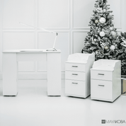 AVIGNON Pedicart with Back Cabinet - 2-Drawer
