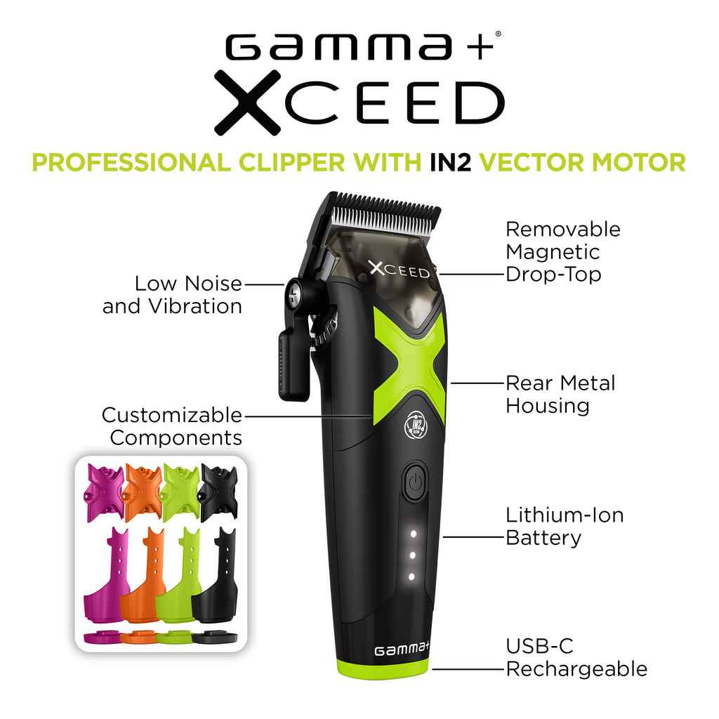 Gamma+ XCEED Professional Cordless Clipper (GP609B) - Modern Barber Supply