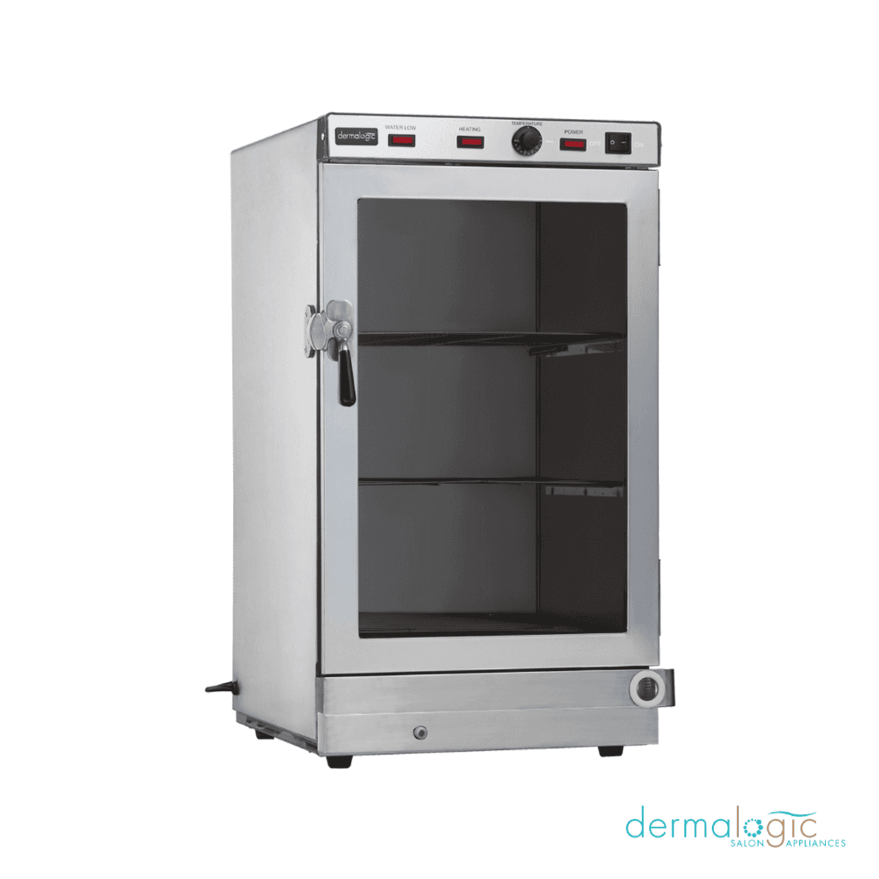 Dermalogic Towel Steamer 121 stainless steel towel steamer with glass door