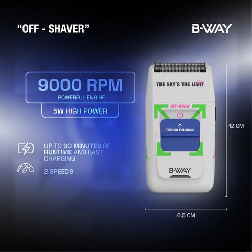 B - Way OFF Shaver White - Modern Barber Supply