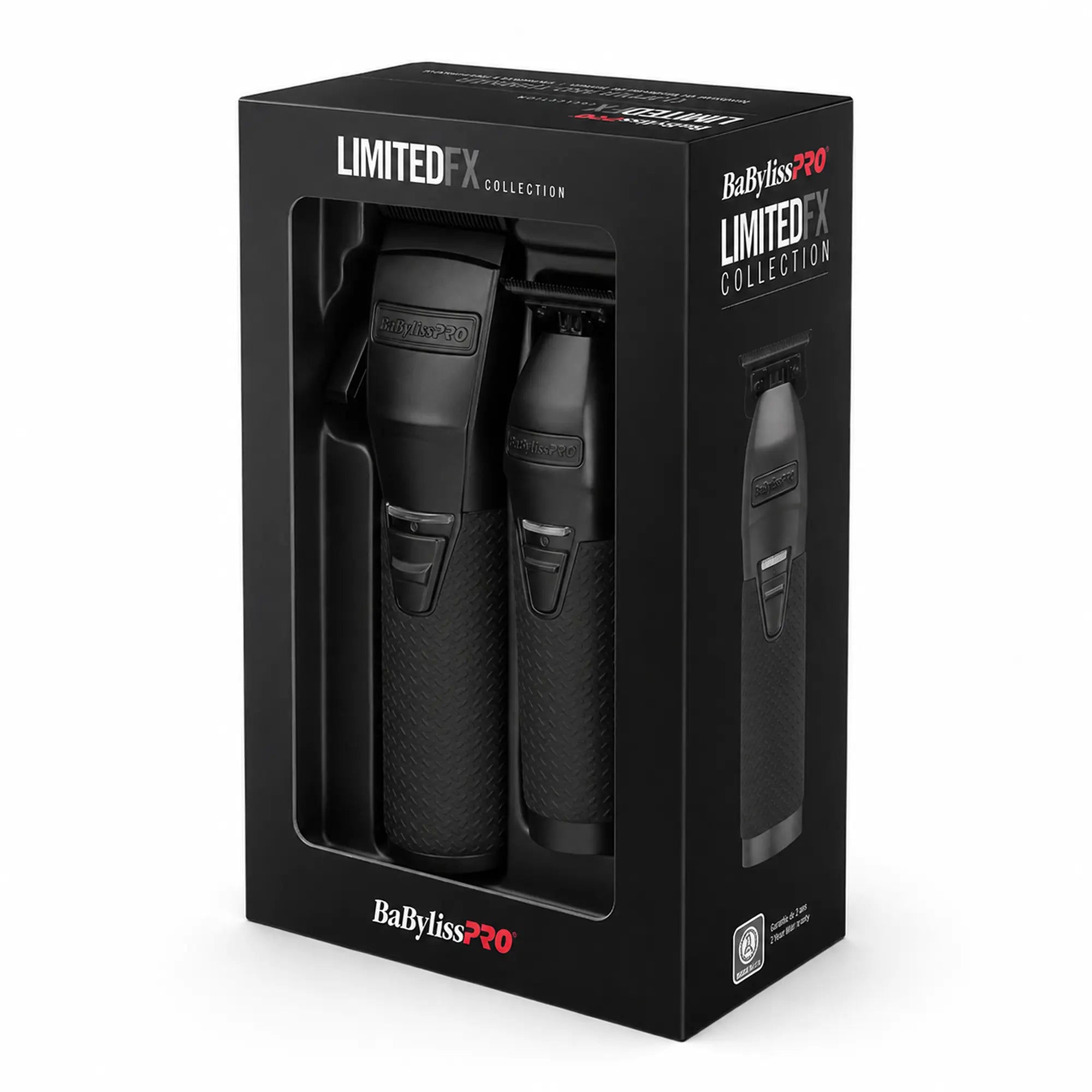 BaBylissPRO BlackFX+ Clipper and Trimmer prepack angle - Modern Barber Supply
