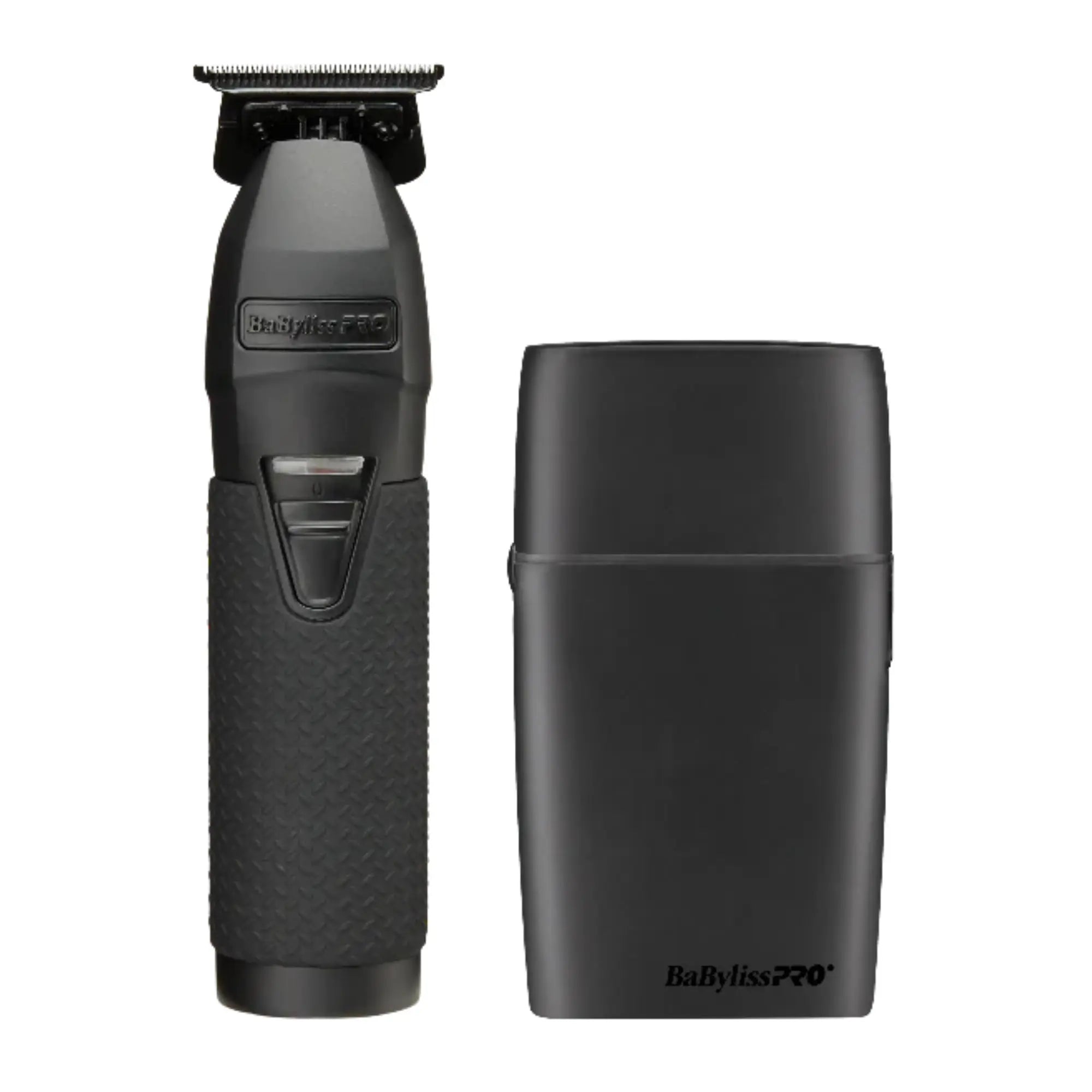 BaBylissPRO BlackFX Trimmer and Double-Foil Shaver Combo (FXTSMBPK) - Modern Barber Supply