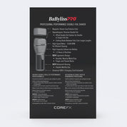BaBylissPRO® COREFX Double Foil Shaver - Modern Barber Supply