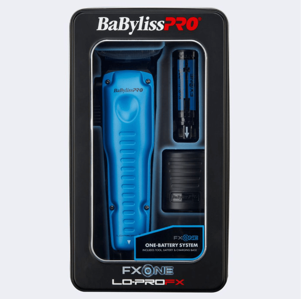 BaBylissPRO FXONE Lo-ProFX Black & Blue Clipper & Trimmer Combo - Modern Barber Supply