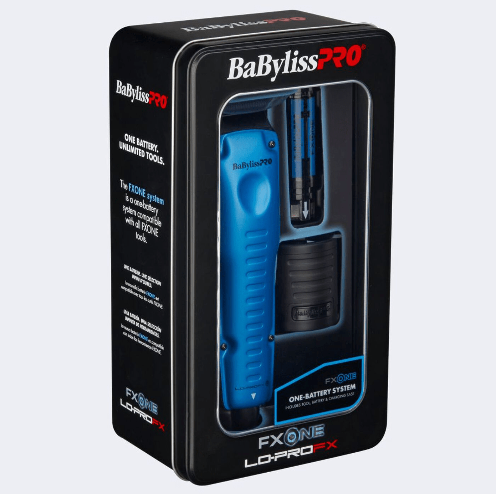 BaBylissPRO Lo-ProFX Limited Edition Black & Blue Clipper (FX829BL) - Modern Barber Supply