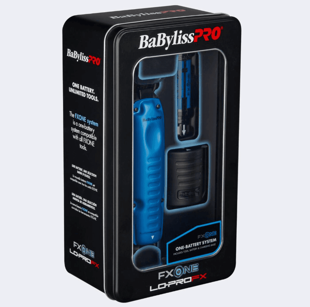 BaBylissPRO Lo-ProFX Limited Edition Black & Blue Trimmer (FX729BL) - Modern Barber Supply