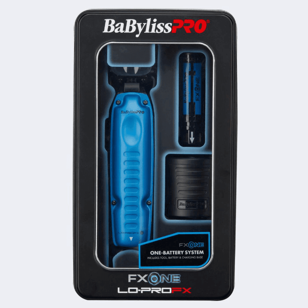 BaBylissPRO Lo-ProFX Limited Edition Black & Blue Trimmer (FX729BL) - Modern Barber Supply
