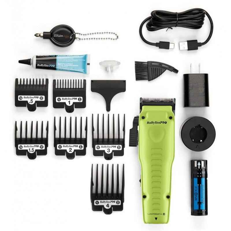 BaBylissPRO FXONE Lo-ProFX Neon Yellow Clipper & Trimmer Combo - Modern Barber Supply