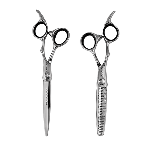 Cocco Super Cobalt Shear & Thinner Set - Modern Barber Supply
