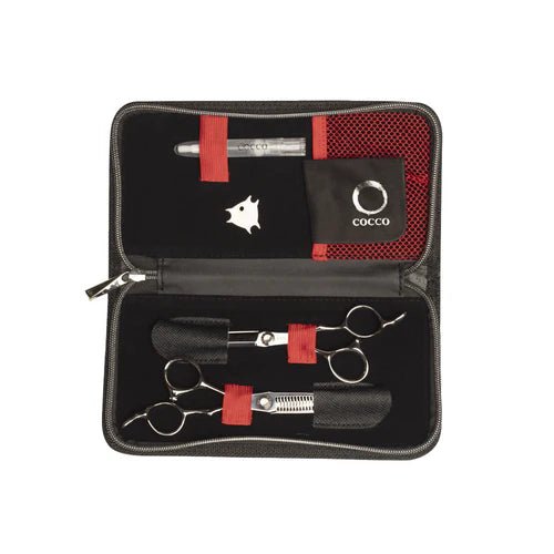 Cocco Super Cobalt Shear & Thinner Set - Modern Barber Supply