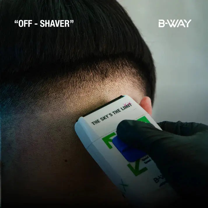 B-Way NEW Urban Shorty Clipper &amp; OFF Shaver White – Professional 2-in-1 Barber Set