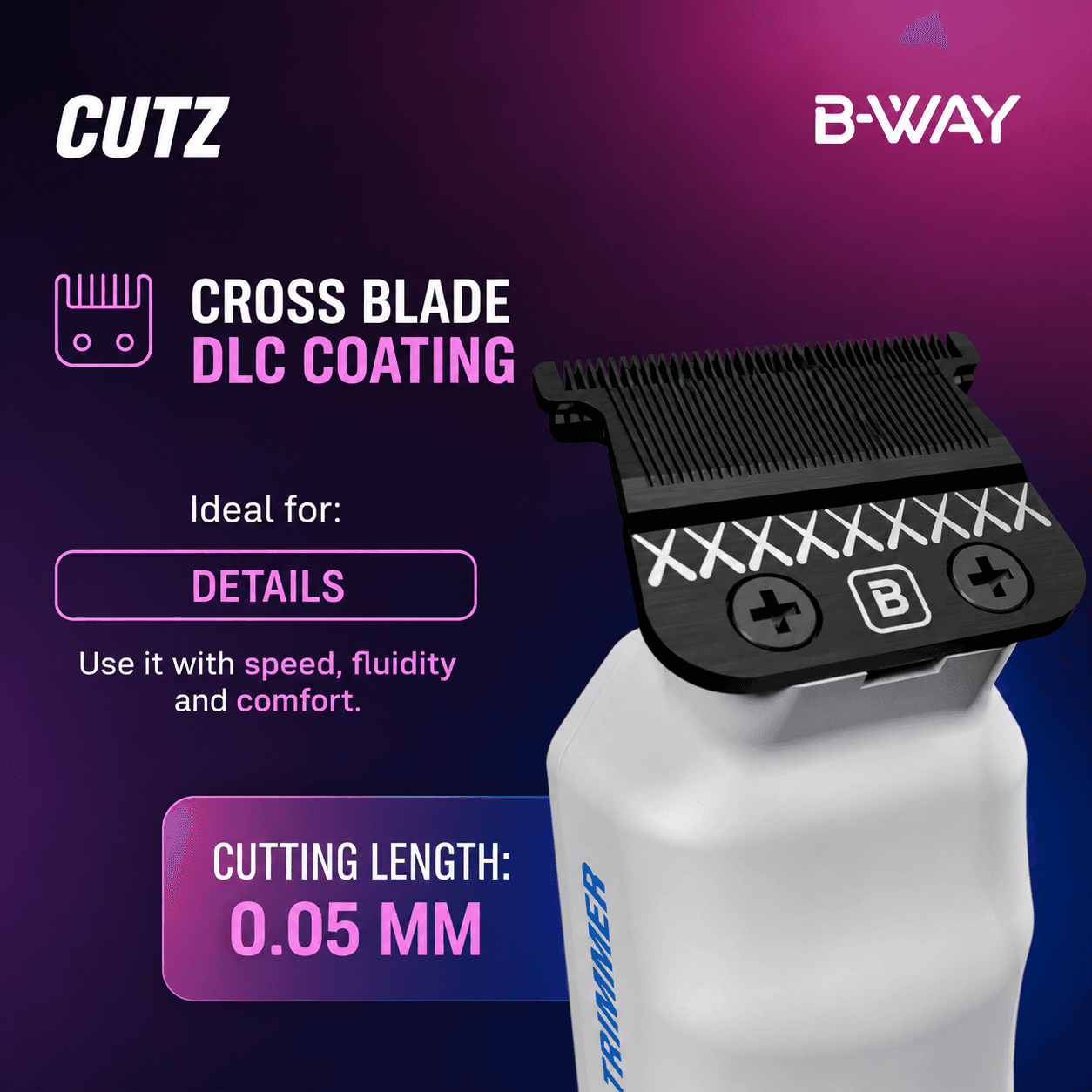 B-Way Trimmer Cutz White