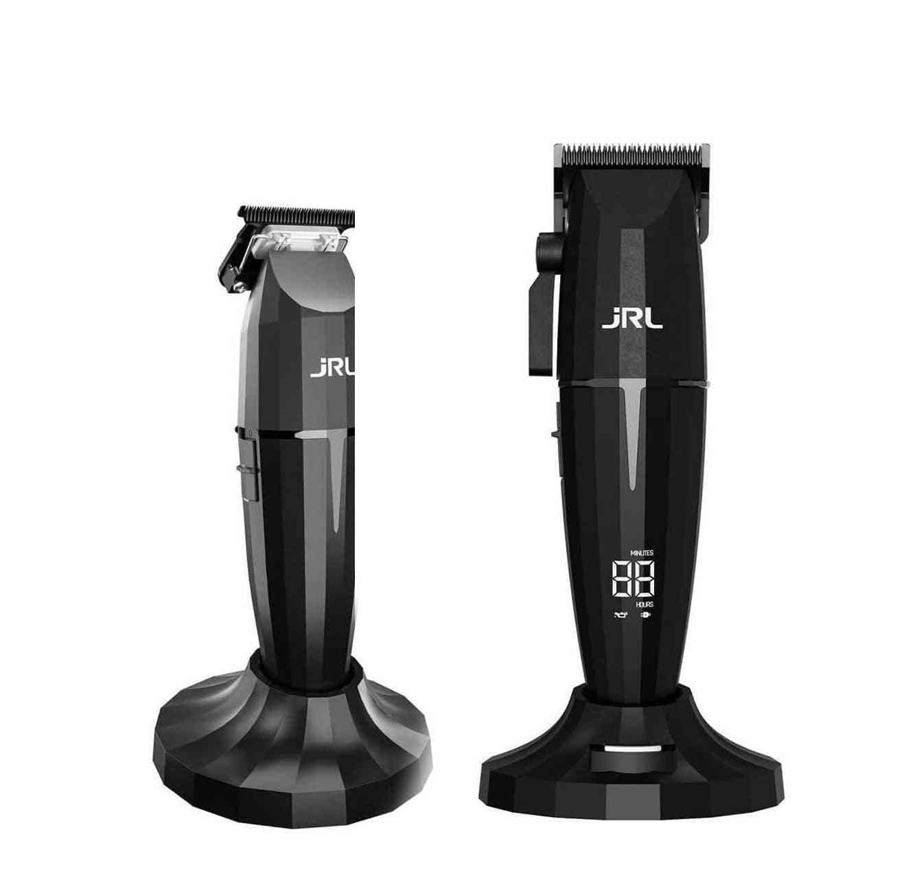 Professional Cordless Hair Clippers & Trimmer For Men - Silver, Battery Powered