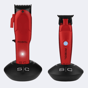 StyleCraft Rebel Super-Torque Clipper & Trimmer Combo Red (SC203R) - Modern Barber Supply