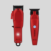 StyleCraft Rebel Super-Torque Clipper & Trimmer Combo Red (SC203R) - Modern Barber Supply