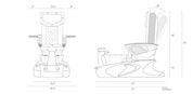 Viggo II Pedicure Spa w/ LX Chair top by Mayakoba