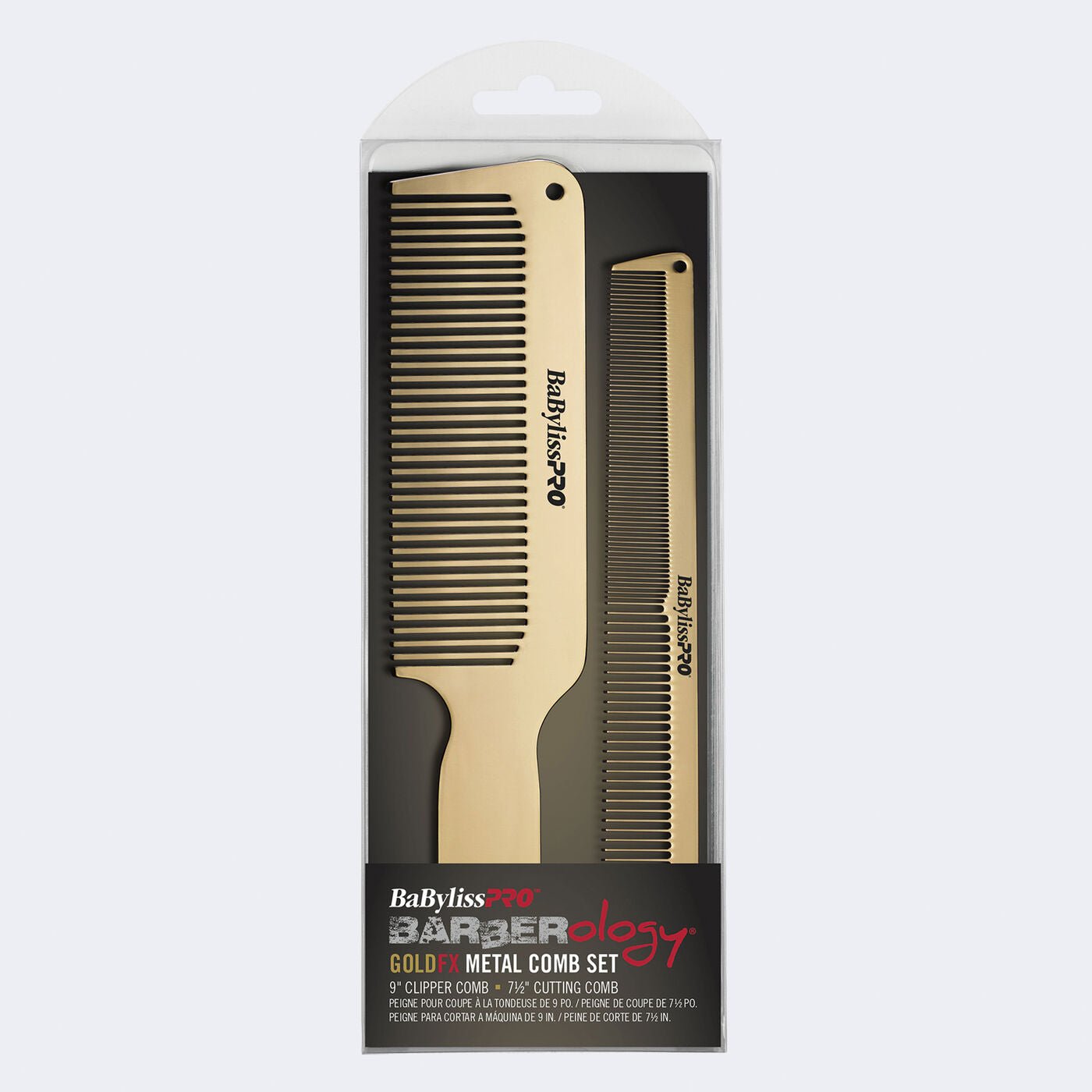 BABYLISSPRO® GOLDFX METAL COMB 2-PACK - Modern Barber Supply
