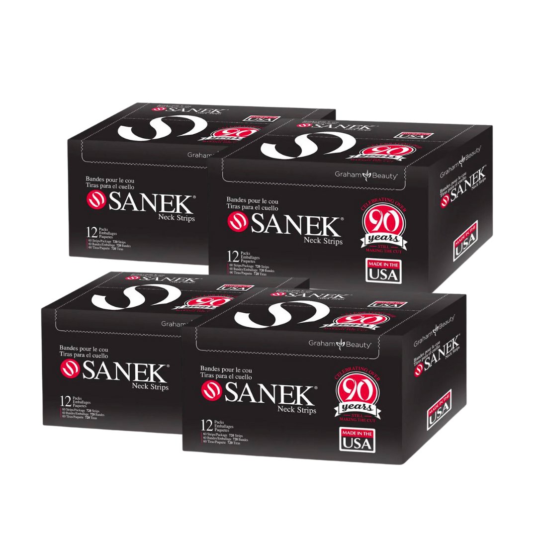 GRAHAM SANEK NECK STRIPS 12 PACKS (WHOLESALE) - Modern Barber Supply