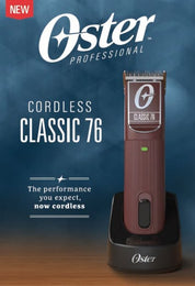 OSTER CLIPPER CLASSIC 76 CORDLESS - Modern Barber Supply