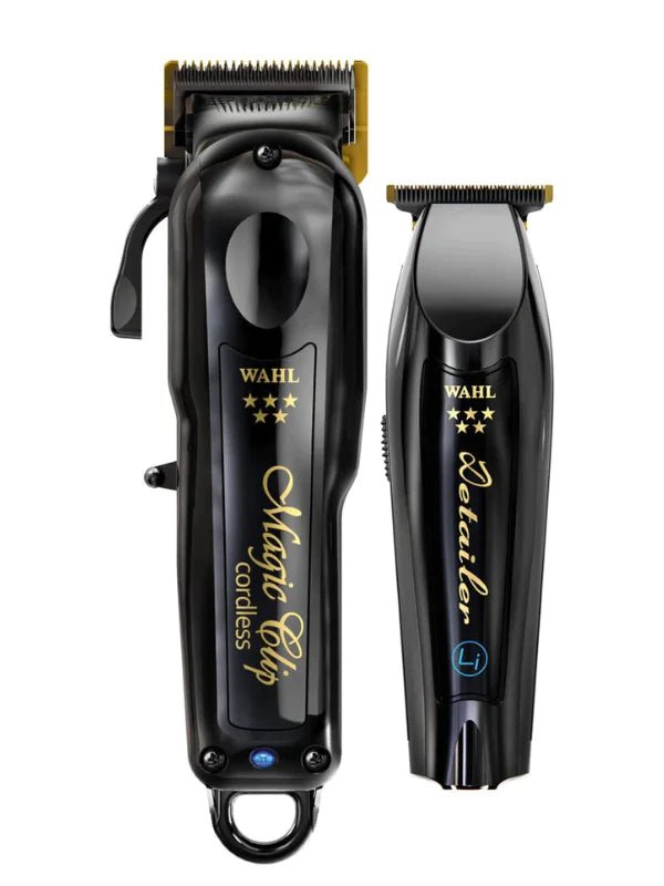 WAHL PROFESSIONAL 5 STAR BLACK & GOLD CORDLESS MAGIC CLIP & DETAILER TRIMMER